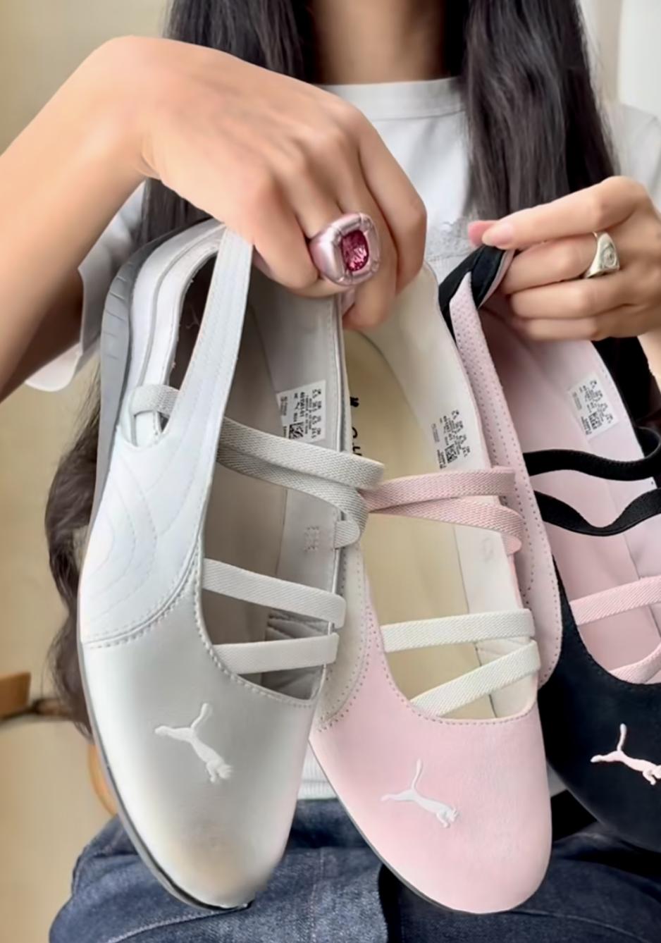 Noen av Pumas balletcore-modeller